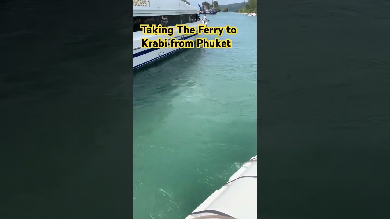 Taking The Ferry to Krabi from Phuket #krabi #railaybeach #thailand #phuket