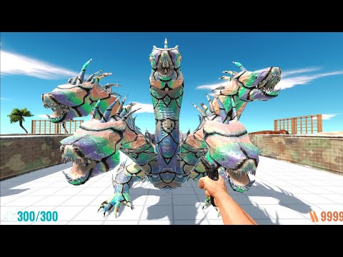 DEATH RUN with HANDGUN FPS PERSPECTIVE - Animal Revolt Battle Simulator