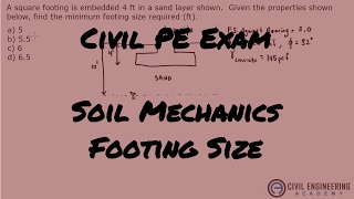 Geotechnical-Footing Size Using Ultimate Bearing Equation