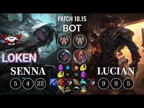 JDG LokeN Senna vs Lucian Bot - KR Patch 10.15