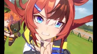 【ウマ娘】バブルガムフェロー　96年天皇賞秋　実況　三宅正治　バブルだ！バブルだ！バブルガムフェローだ！！夢にまで見たG1制覇蛯名正義！　右手をあげてガッツポーズ！！サクラローレル　マヤノトップガン