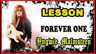 Forever one - solo lesson with tabs ( Yngwie Malmsteen )