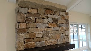 How to Install Stone Veneer Fireplace Surround