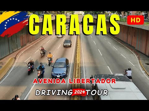 ve Caracas: Recorriendo en auto la Avenida Libertador de oeste a este.