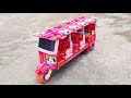 How To Make Matchbox Limousine Tuk Tuk Rickshaw At Home DIY Matchbox Auto Taxi