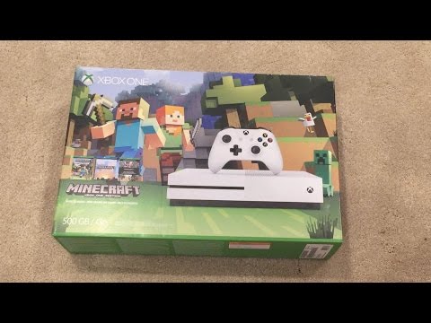 Xbox One S Minecraft Favorites Bundle Unboxing