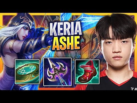 LEARN HOW TO PLAY ASHE SUPPORT LIKE A PRO! | T1 Keria Plays Ashe Support vs Rell!  Season 2023