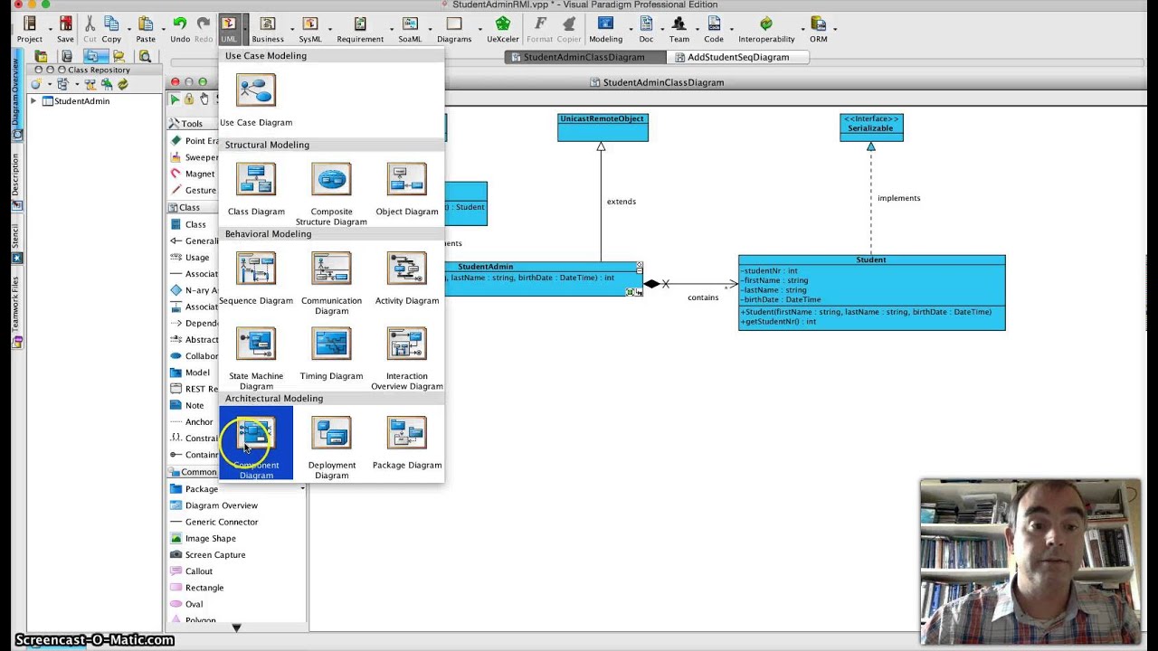 StudentAdminComponentDiagram