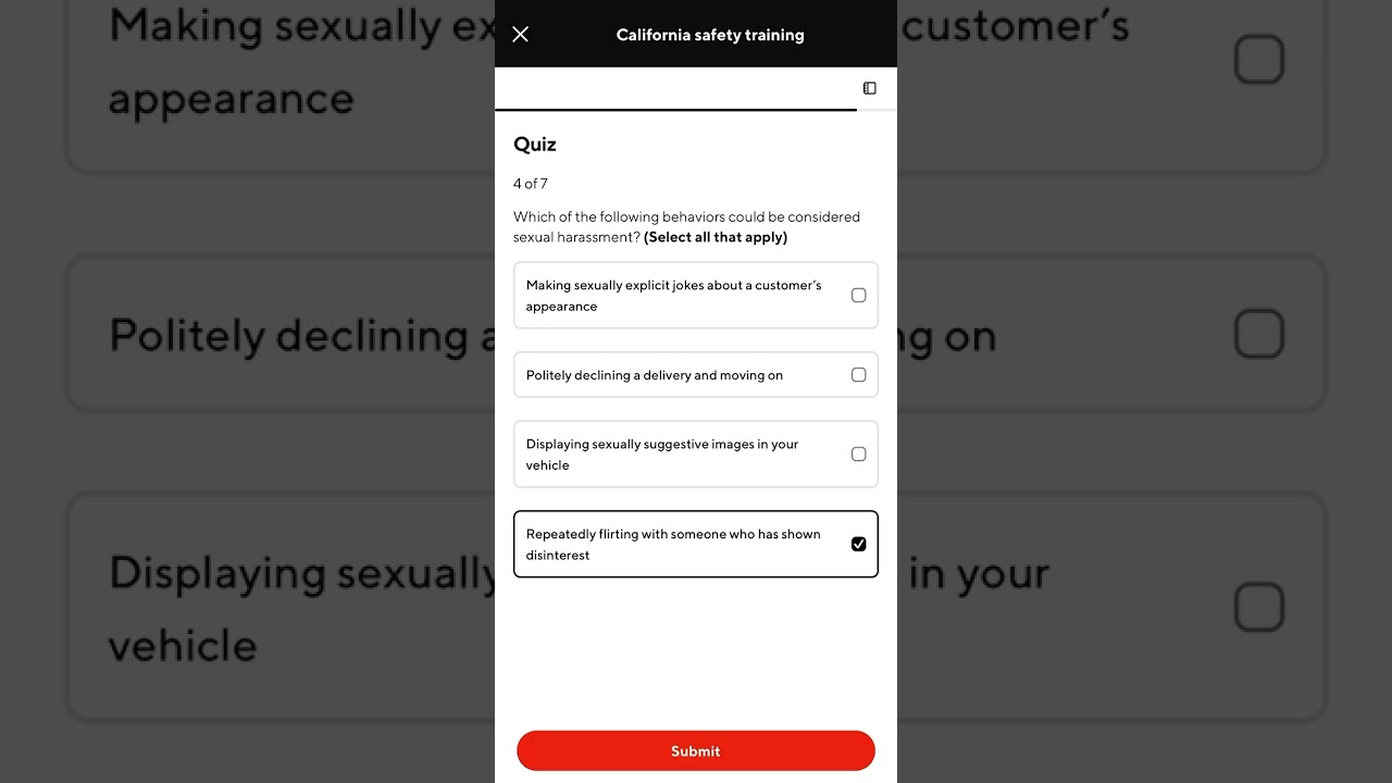 (DoorDash California safety training)