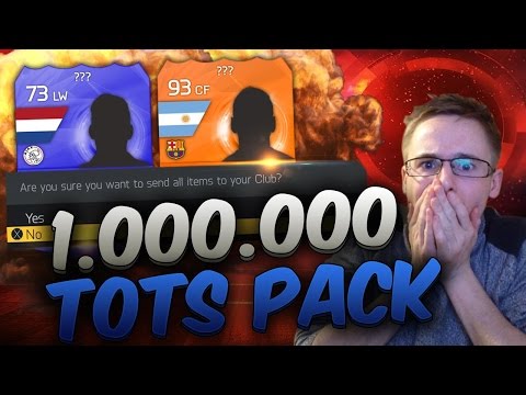 THE 1 MILLION COIN PACK!!?? - FIFA 15 TOTS PACK OPENING