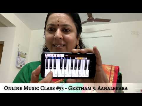 Online Music Class #53 - Geetham 5: Aanalekara