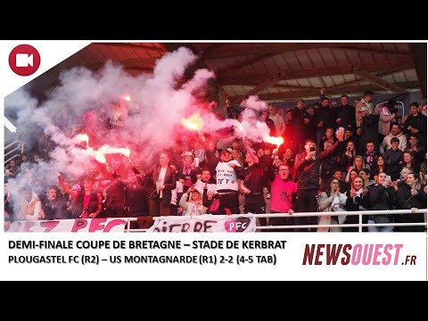 La séance de tirs au but pour une place en finale entre Plougastel et l'US Montagnarde