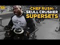 Chef Rush: World’s Biggest Arms Ultimate Workout – Hardcore Skull Crusher Superset