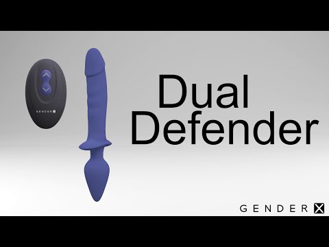 Gender X Dual Defender Silicone Dual-Ended Vibrator with Remote 26cm video