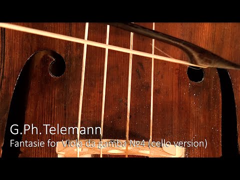 Telemann - Fantasie for Viola da gamba (cello version). Pavel Serbin