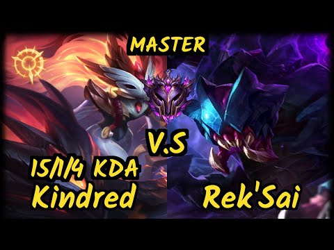 PNG Bgob (KINDRED) vs REK'SAI - 15/1/4 KDA JUNGLE GAMEPLAY - BR Ranked MASTER