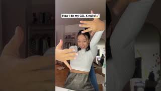 How I do my Gel X Nail Extensions! (Tutorial) #shorts