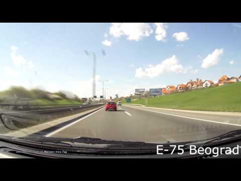 Timelapse - driving in Serbia (the Danube, Belgrade, Novi Sad)