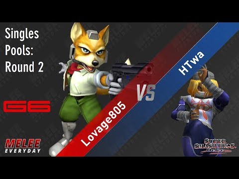 Genesis 6 - Lovage805 (Fox) vs. HTwa (Sheik) - SSBM - Singles Pools