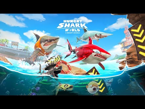 MEGALODON, GREAT WHITE & MAKO SHARK ALL TRAILER MOVIE SHORTS COMPILATION - Hungry Shark World