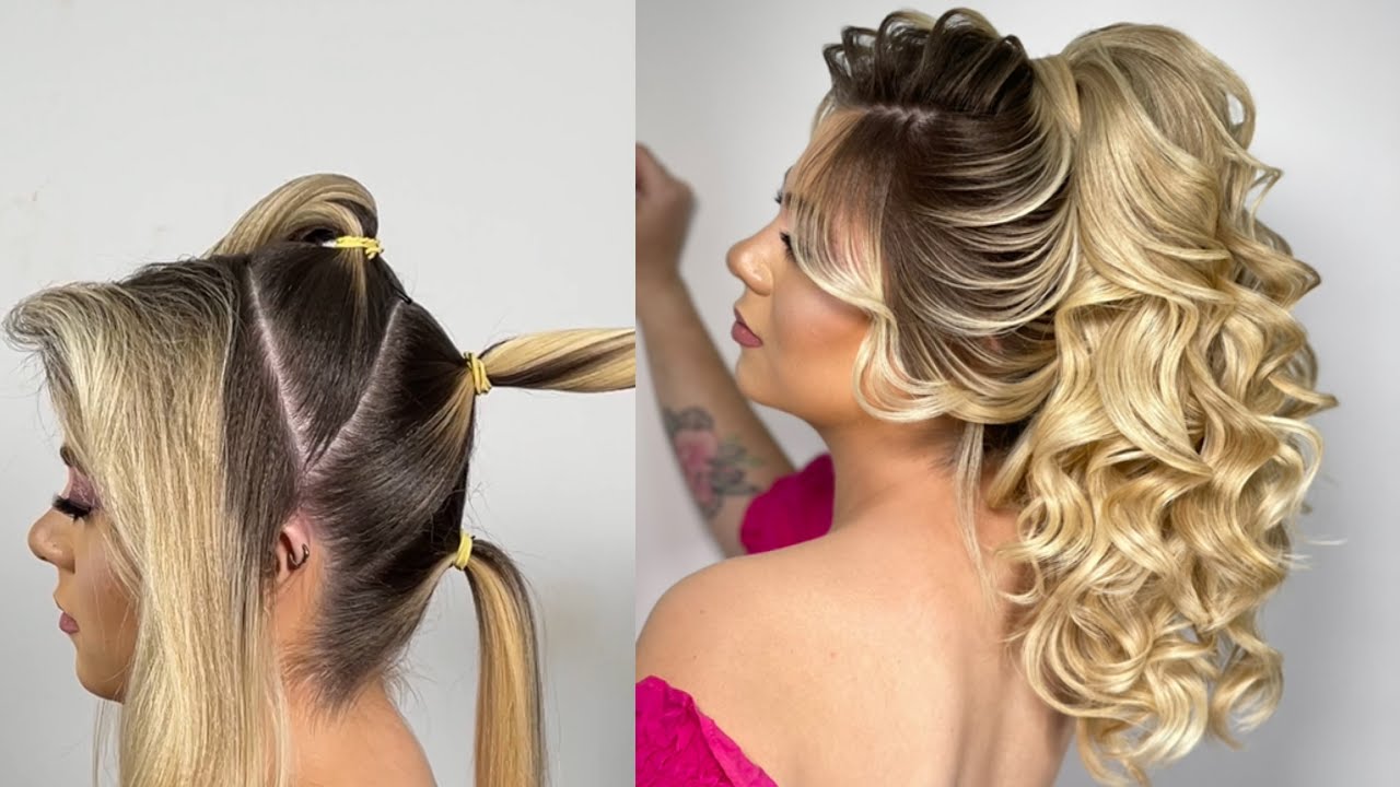 Penteado rabo de cavalo•TÉCNICA PERFEITA•Peinado cola de cabalo •Tecnica increíble•Hairstyle