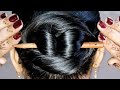 Oiled Hair Juda Bun Stick Hairstyles Simple Juda Hairstyles Hairstyles For Long Hair Judabun