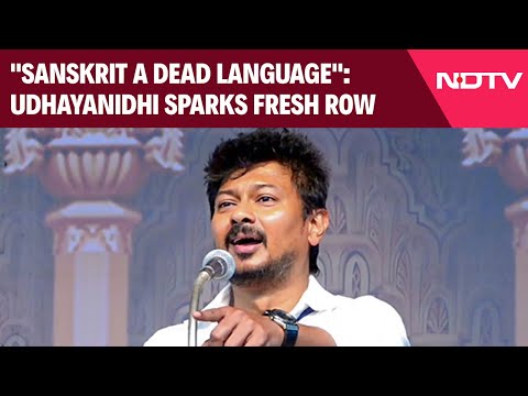 "Sanskrit A Dead Language": Udhayanidhi Stalin Sparks Fresh Row