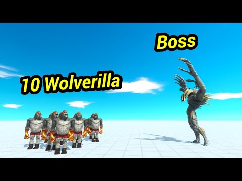 10 wolverilla vs Boss Factions animal revolt battle simulator