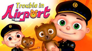 Trouble in The Airport Episode| Zool Babies Series | Police And Thief Cartoon | Videogyan Kids Shows