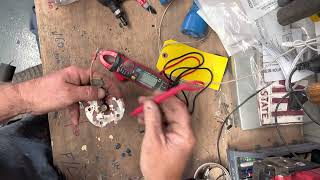 Testing a fuel tank sender unit