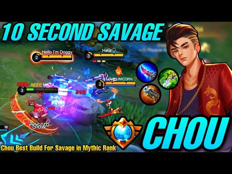 10 SECOND SAVAGE!! | HAZA CHOU SUPER HARD CARRY IN RANKED MYTHIC