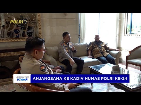 DIVHUMAS ANJANGSANA KEPADA KOMJEN POL PURNAWIRAWAN SETYO WASISTO JELANG HUT KE-74 HUMAS POLRI