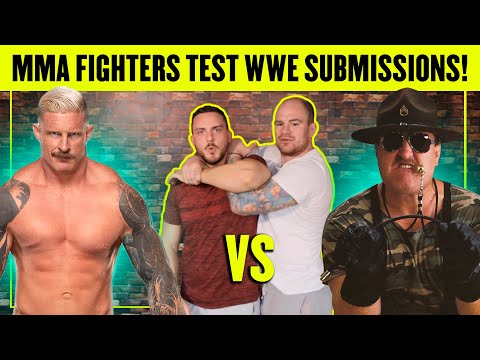 MMA FIGHTERS TRY PRO WRESTLING SUBMISSIONS #9 | SERGEANT SLAUGHTER vs DEXTER LUMIS