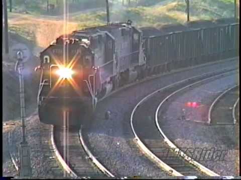 Tehachapi_(1990) SP Coal Train With 13 Locomotives ***(300th Video)***