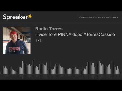 Il vice Tore PINNA dopo #TorresCassino 1-1