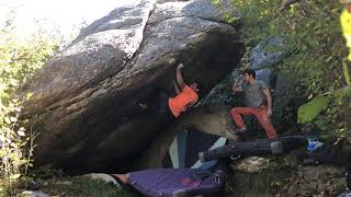 Video thumbnail of I shot sarconazy, 7c. Targasonne