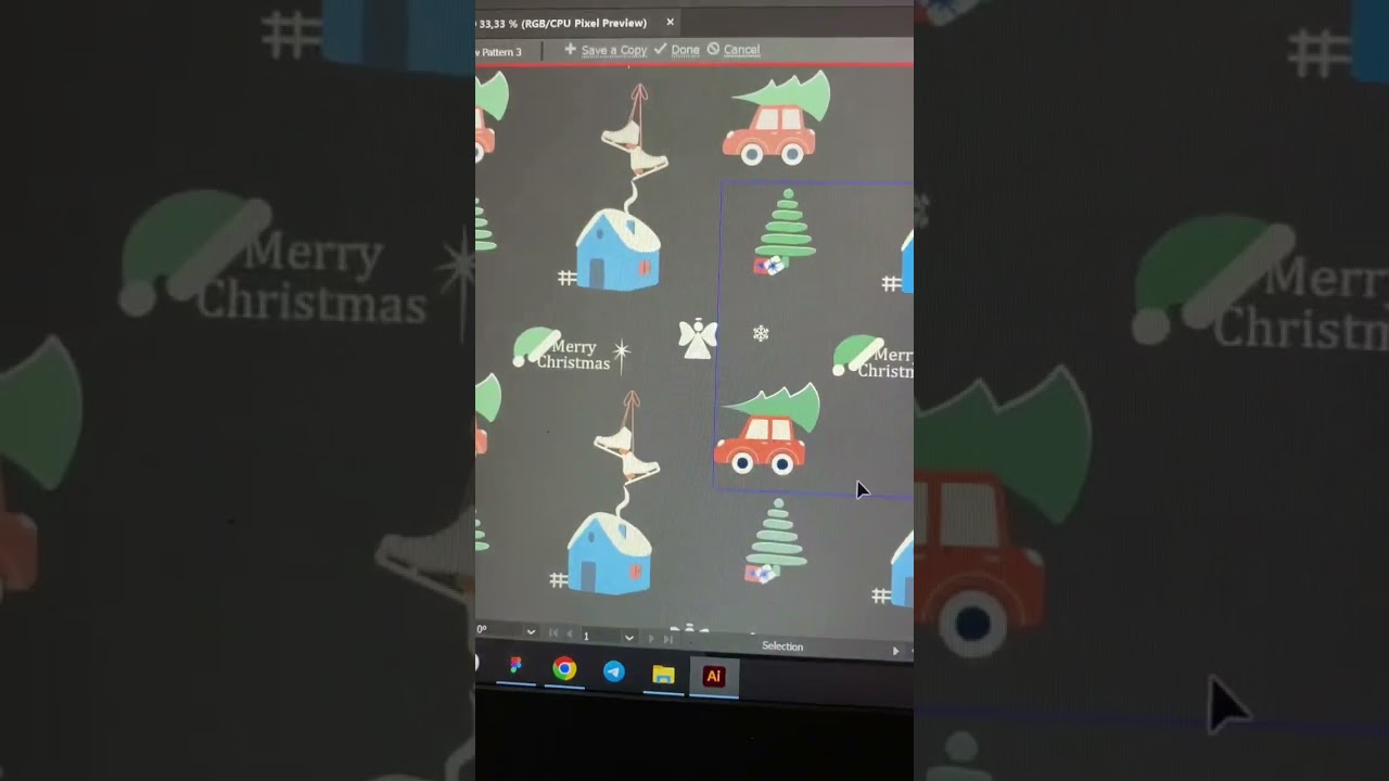 Create seamless pattern in just 15 seconds / Adobe Illustrator tutorial #graphicdesign