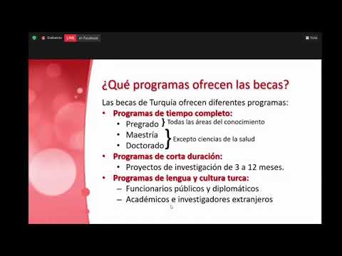 Socialización #EnVivo de Becas de Turquía - Türkiye Scholarships