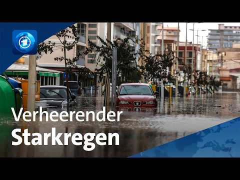 Regenmenge von zwei Jahren in 24 Stunden: Die Wassermassen in Spanien