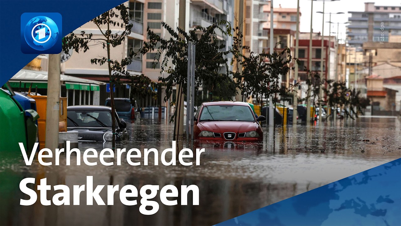 Regenmenge von zwei Jahren in 24 Stunden: Die Wassermassen in Spanien