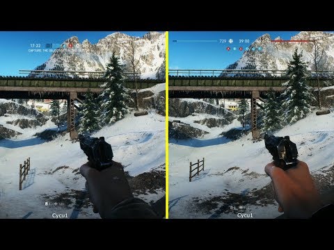 Battlefield V Beta PS4 Pro vs Xbox One X Graphics Comparison - Narvik Map