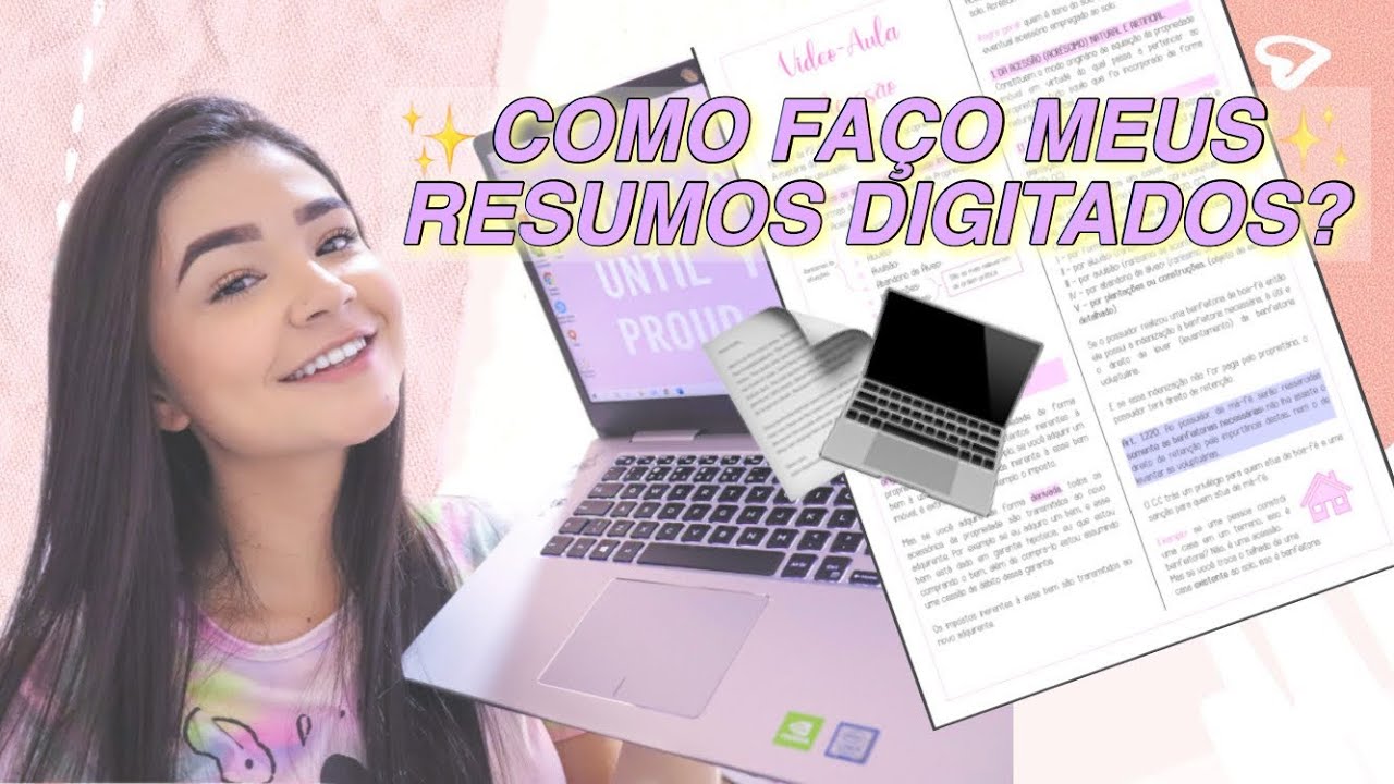 Como faço meus resumos digitados?