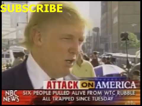 President Donald Trump old interview 2 days after 9/11 at ground zero to NBC News