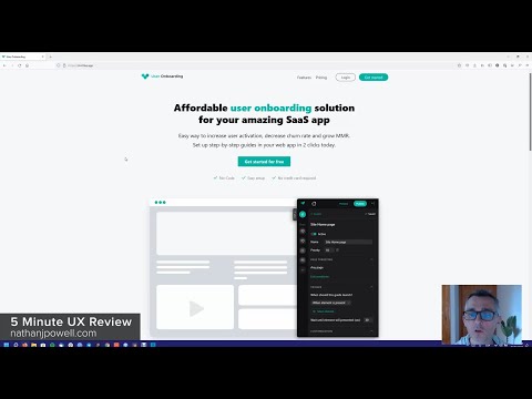 5 Minute UX Review  - Onboarding App