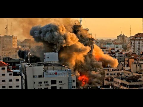 Destruction in Gaza the morning after intense Israeli strikes