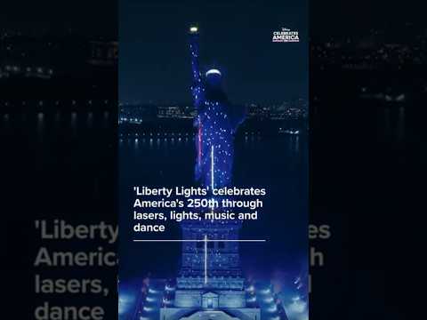 'Liberty Lights' celebrates America's 250th through lasers, lights, music and dance