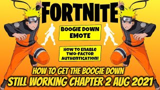 How To Get 2FA On My Fortnite Account Easy Way. (FREE BOOGIE DOWN EMOTE) Still Working Aug/Sept 2021