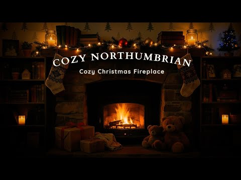 Cozy Christmas Fireplace — warm fire and gentle glow in 4K