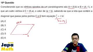 Prova Resolvida EFOMM(2025 - 2026) - Matemática - Questão 19