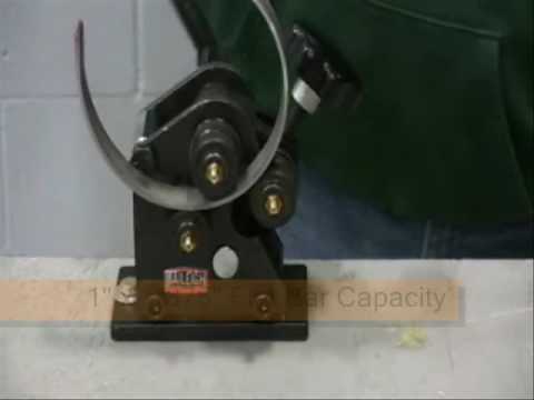 Baileigh R-M3 Ornamental Roll Bender, Metal Ring Roller, Manual Rolling Machine, Angle Roll